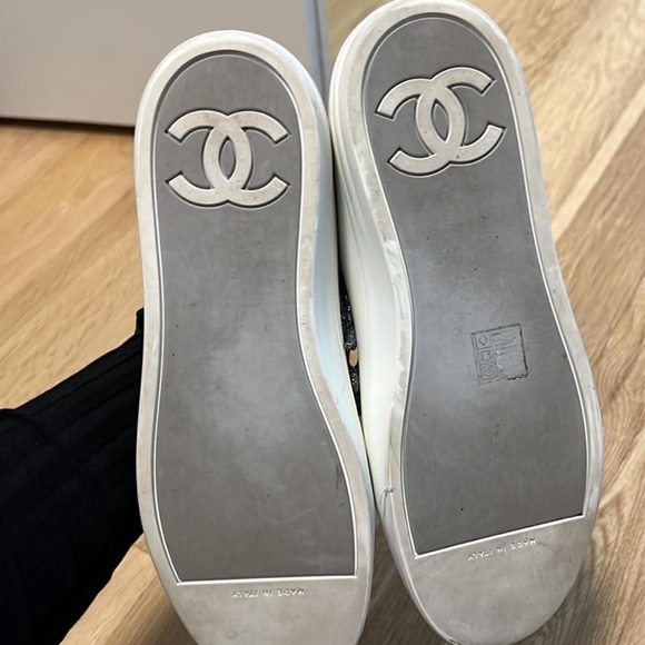 Chanel Silver Women's Sneakers - Picture 6 of 7